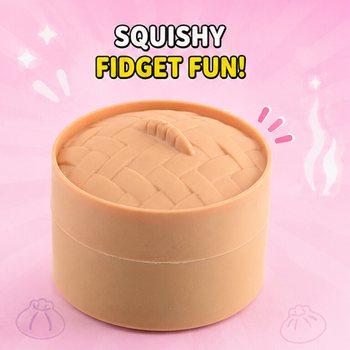 RAGE - Squishy SUGAR EDITION Bun Dumplings MALI (5.3 x 5.3 x 4.1 Cm) Viral 2026 Fidget Toy (24 kom.)