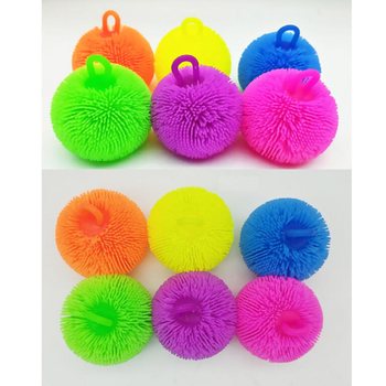 PUFFER LOPTICA JARKIH BOJA - 8CM - U DISPLEJU (12 kom.)