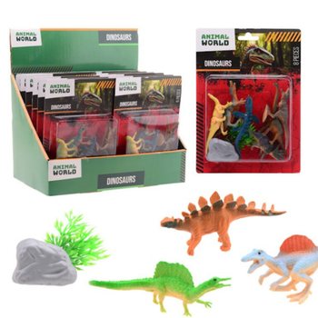 ANIMAL WORLD - Set Igračaka Dinosaurusi 8 Delova - Display (12 kom.)