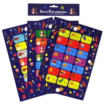 3 LISTA - NALEPNICE ZA POKLONE SINTERKLAAS (12 kom.)