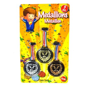 3-delni set medalja na kartici (12 kom.)