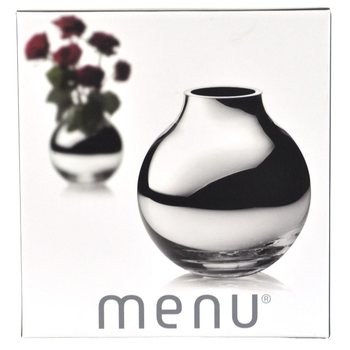 MENU Okrugla Vaza Srebrna | Luksuzna Kuglasta Vaza B2B