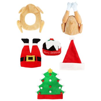 MIX LUKSUZNIH SMEŠNIH BOŽIĆNIH KAPA - XMAS CAPS (6 kom.)