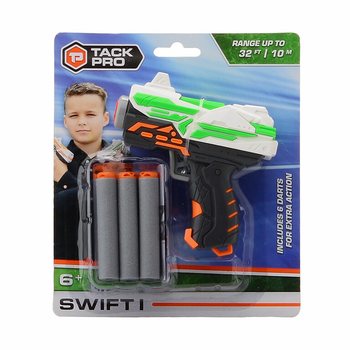 Igračka pištolj Tack Pro Swift I sa 6 mekanih strelica - 11 cm