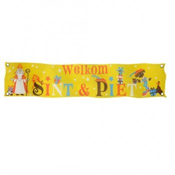 BANER DOBRODOŠLICE SINTERKLAAS & PIET XXL 300 X 60 CM (7 kom.)
