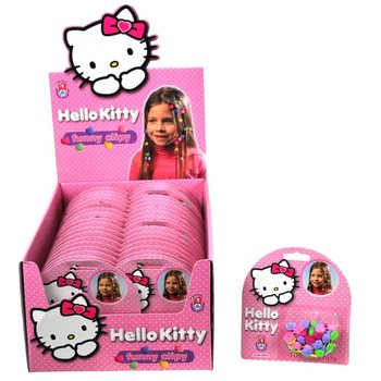 HELLO KITTY SMEŠNE ŠNALICE ZA KOSU U STALKU (35 kom.)