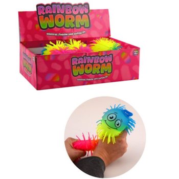RAINBOW PUFFER CRV LOPTA - 22CM - MIX BOJA - U DISPLAYU (12 kom.)