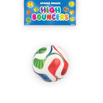 SKAKUTAVA LOPTICA HIGH BOUNCE FUDBAL - U DISPLEJU (24 kom.)