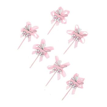UKRASNI &Scaron;TAPIĆI ZA CUPCAKE ZA ROĐENJE - ROZE KOLICA (12 kom.)