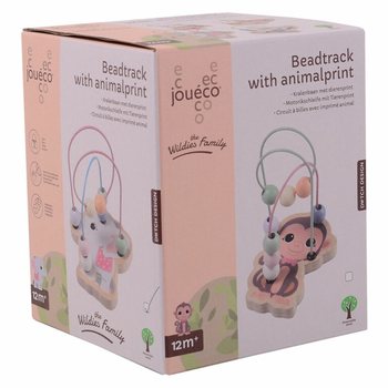 JOUECO&reg; Drveni lavirint sa perlama Životinje - Od 12 meseci