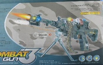 Igračka Mitraljez Combat sa svetlom i zvukom - 56 cm