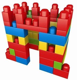 MEGA BLOKS Kocke za Građenje u Torbi (70 Delova) - 8309