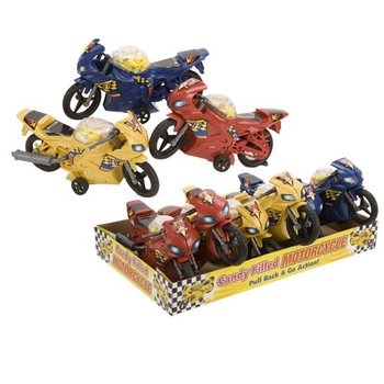 Igračke motori punjeni bombonama u displeju (6 kom.)