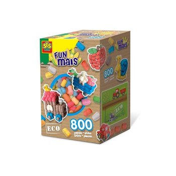 SES Creative Funmais Mix 800 kom - Ekološke Kukuruzne Pahuljice za Modelovanje
