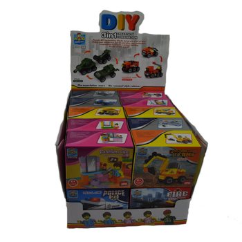 KOCKE ZA GRAĐENJE BRICKS - MIX SERIJA U DISPLAYU (20 kom.)
