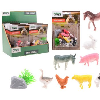 ANIMAL WORLD - Set Životinje na Farmi 12 delova - u Displayu (12 kom)