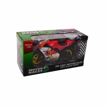 SUPER SPORT MOTOCIKL DIE CAST, RAZMERA 1:24 U DISPLEJU (24 kom.)