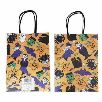Halloween papirne poklon kesice 16x9x22 cm (12 kom.)