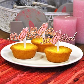 Ukrasi za Cupcakes Rođenje - It's a Girl (12 kom.)