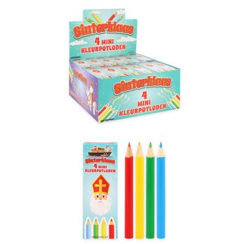 Drvene bojice Sveti Nikola (Sinterklaas) 4-delni set u displeju (120 kom.)