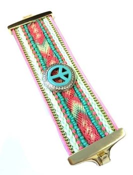 Luksuzna Široka Narukvica Mint Ibiza Peace (1 kom)