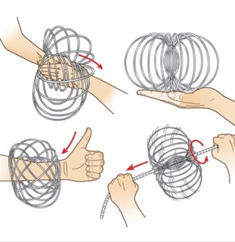 **RAGE 2018** Magic Rings / Flow Rings - Kinetički 3D Magic Ring - MULTI COLOR | NA KARTICI (10 kom.)