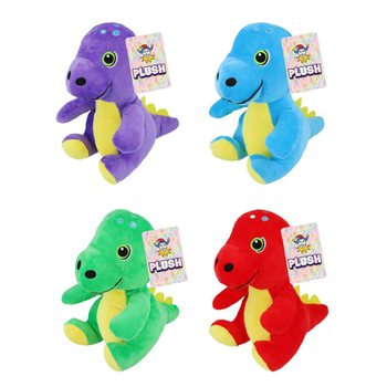 Plišani dinosaurus - visina 19 cm - mix boja (12 kom.)