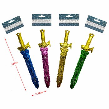 METALIK PLASTIČNI MAČ, DUŽINA 33 CM (36 kom.)