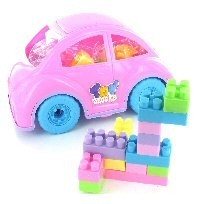 Veliki Auto za Devojčice sa Kockama za Građenje