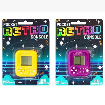 DŽEPNA RETRO KONZOLA SA PRIVESKOM - 26 IGARA (6 kom.)