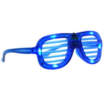 SHUTTER SHADES NAOČARE SA OSVETLJENJEM - PLAVE (12 kom.)