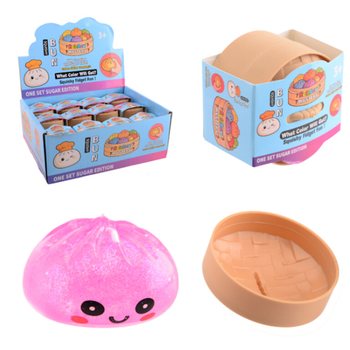 RAGE - Squishy SUGAR EDITION Bun Dumplings MALI (5.3 x 5.3 x 4.1 Cm) Viral 2026 Fidget Toy (24 kom.)