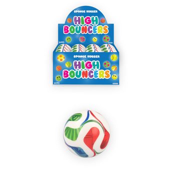 SKAKUTAVA LOPTICA HIGH BOUNCE FUDBAL - U DISPLEJU (24 kom.)