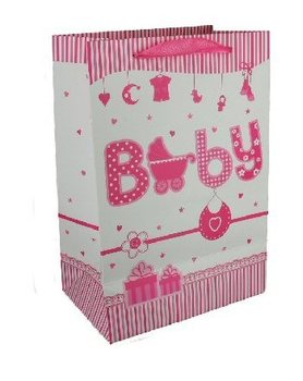 POKLON KESA ZA ROĐENJE BEBE - BABY ROZE (12 kom.)