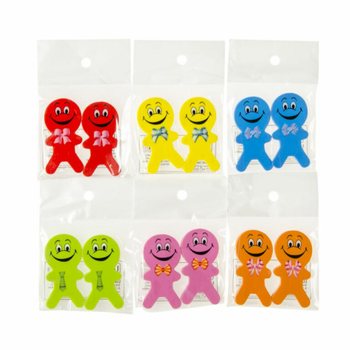Veseli Smiley gumice za brisanje 2-delne (36 setova)