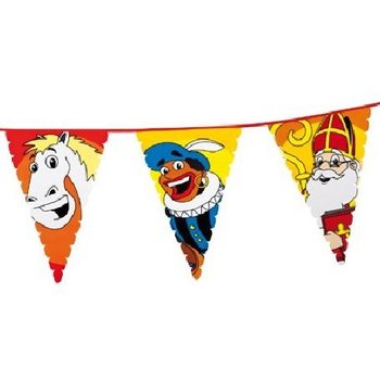 Velika Girlanda sa Zastavicama Sinterklaas i Piet 6 m (13 kom)