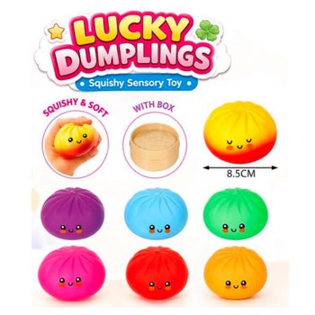 RAGE - LUCKY DUMPLINGS - Squishy Bun Dumplings VELIKI Dim. 8.5 x 8.5 x 4.8 Cm - U DISPLEJU (12 kom.)