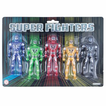 SUPER FIGHTERS - 5 Akcionih Figura na Kartici (6 kom.)