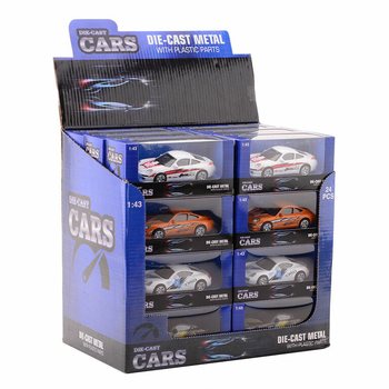 DIE CAST SUPER SPORT AUTOMOBILI, SKALA 1:43 U DISPLEJU (24 kom.)