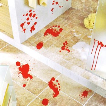 Halloween Nalepnice za Zid Krvavi Tragovi (2 kom.)