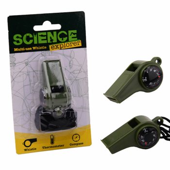 Science Explorer Pištaljka za Preživljavanje sa Kompasom i Termometrom (24 kom.)