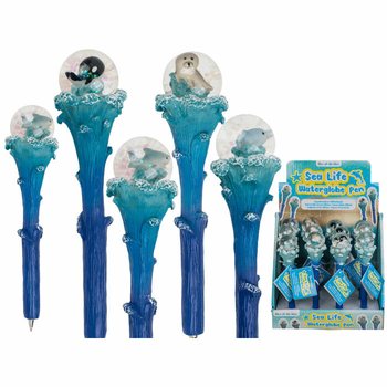 Sea Life hemijske olovke sa šljokicama (Display od 12)