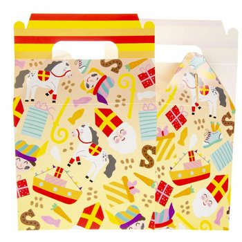 SINTERKLAAS MENU KUTIJA / POKLON KUTIJA 14x10x17 cm (12 kom.)