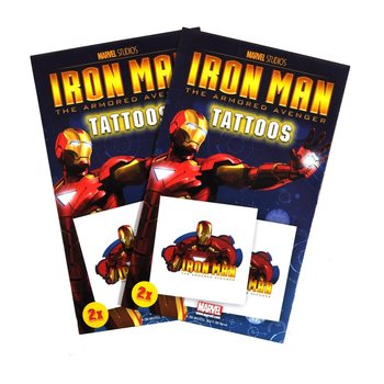 Tetovaže Marvel 2 dela - Model Iron Man (50 kom.)