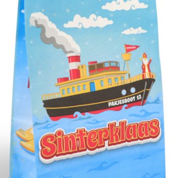 Papirne poklon kese Sveti Nikola (Sinterklaas) - 16x8x22 cm (12 komada)
