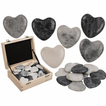 PRIRODNI KAMEN U OBLIKU SRCA - WORRY STONES (36 kom)