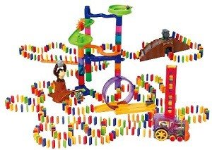 PLAYGO - Luksuzni Domino Set sa Automatskim Vozom - 500 Delova