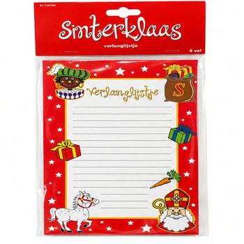LISTA ŽELJA SINTERKLAAS - 6 LISTOVA PO PAKOVANJU (1 kom.)