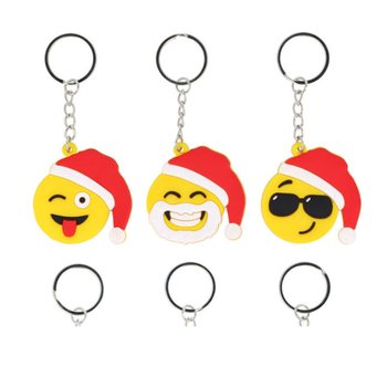 BOŽIĆNI SMILEY PRIVESCI ZA KLJUČEVE (12 kom.)