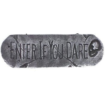 DEKORATIVNA TABLA "ENTER IF YOU DARE" (1 kom.)